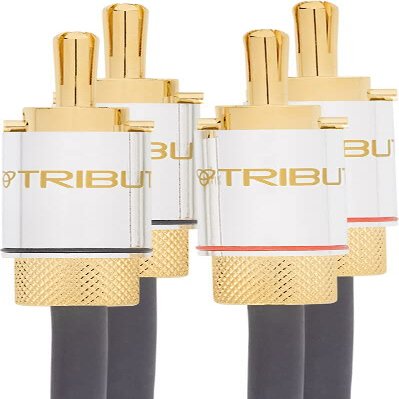 Tributaries Series 8 Star Quad Speaker Wire w. Banana Plugs 10 Foot Single