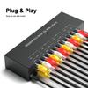 LVY 8 Port RCA to HDMI Converter - 8 AV Inputs, 1 HDMI Output - 720/1080P Support, Compatible with WII, N64, PS2, PS3, VHS, VCR, DVD Players view 4