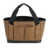 WOLVERINE Tool Bag | Tote| Utility Roll | Durable Nailhead Nylon, Adjustable Straps, and Versatile Pockets for On-the-Go Tool Organization, 13 Inch 17 Pocket Tote, Chestnut view 3