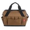 WOLVERINE Tool Bag | Tote| Utility Roll | Durable Nailhead Nylon, Adjustable Straps, and Versatile Pockets for On-the-Go Tool Organization, 16 Inch 34 Pocket Bag, Chestnut view 1