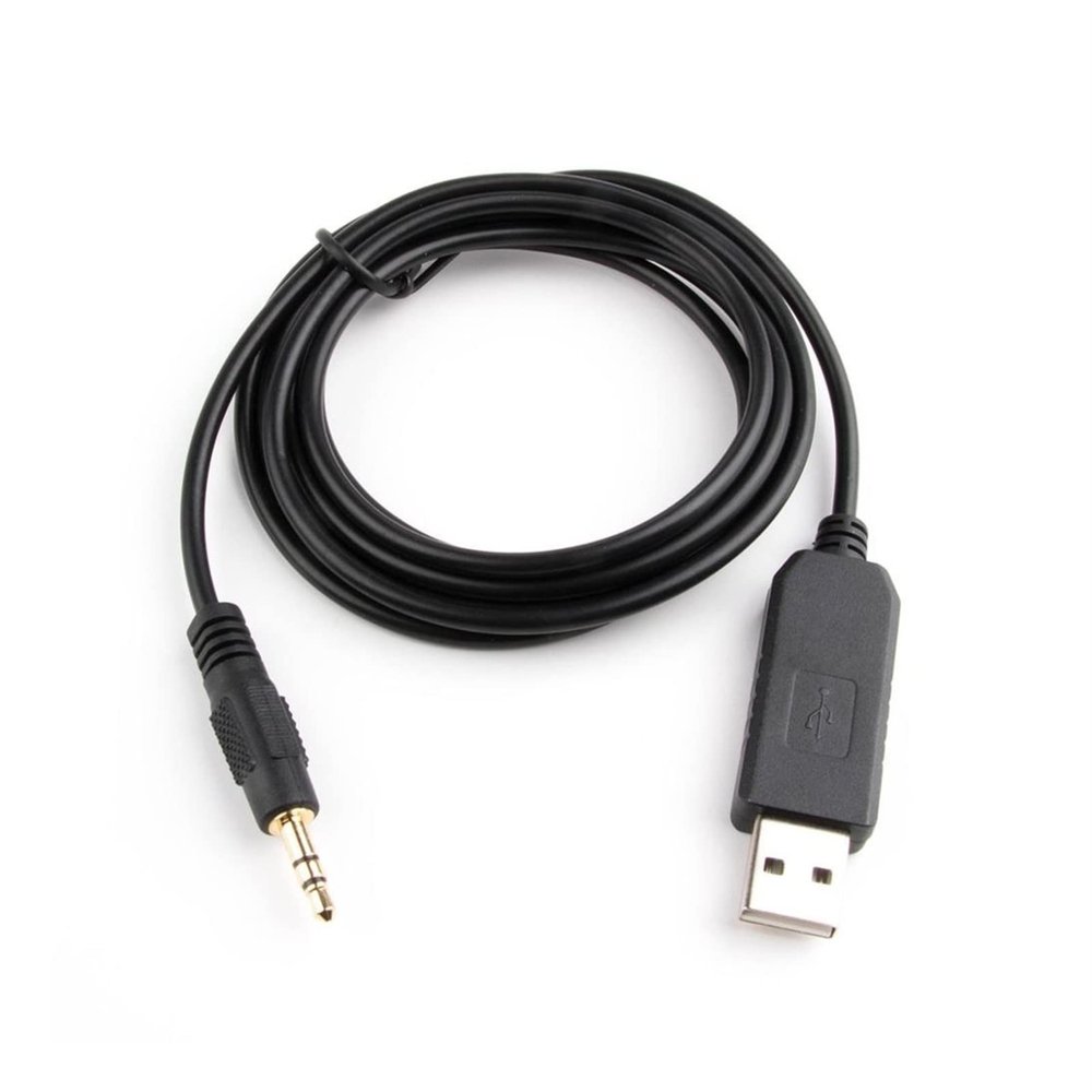 EVURU CP2102 USB to RS232 Gold Plated 3Poles 2.5mm 3.5mm Plug Audio Jack Adpater Converter Cable 6ft (Size : 6ft, Color : Gold Color 3.5mm)