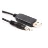 EVURU CP2102 USB to RS232 Gold Plated 3Poles 2.5mm 3.5mm Plug Audio Jack Adpater Converter Cable 6ft (Size : 6ft, Color : Gold Color 3.5mm) view 4