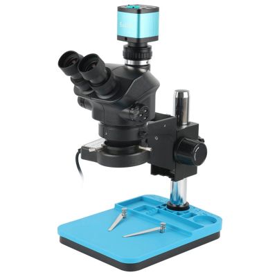 1080P 48MP 2K 4K HDMI USB VGA Video Camera 50X 100X Simul Focal Stereo Trinocular Microscope Set for Phone Soldering PCB Repair