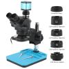 1080P 48MP 2K 4K HDMI USB VGA Video Camera 50X 100X Simul Focal Stereo Trinocular Microscope Set for Phone Soldering PCB Repair view 2