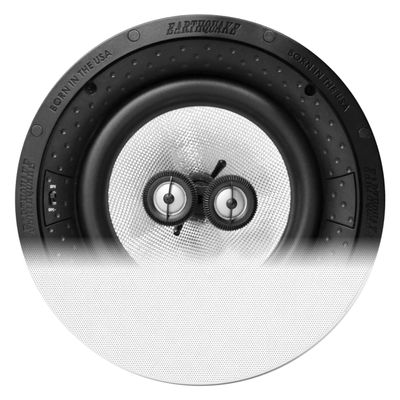 Earthquake Sound 6.5" in-Ceiling, Dual Swivel TWEETERS, Fiber Cone, 3DB XOVER Switch- Priced PER Pair, from Zack Electronics (IQ6S)