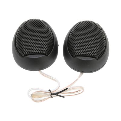 2 Pcs Car Tweeters 98dB 1000W Dome Car Interior Stereo Audio Speaker for Sound System (Black)