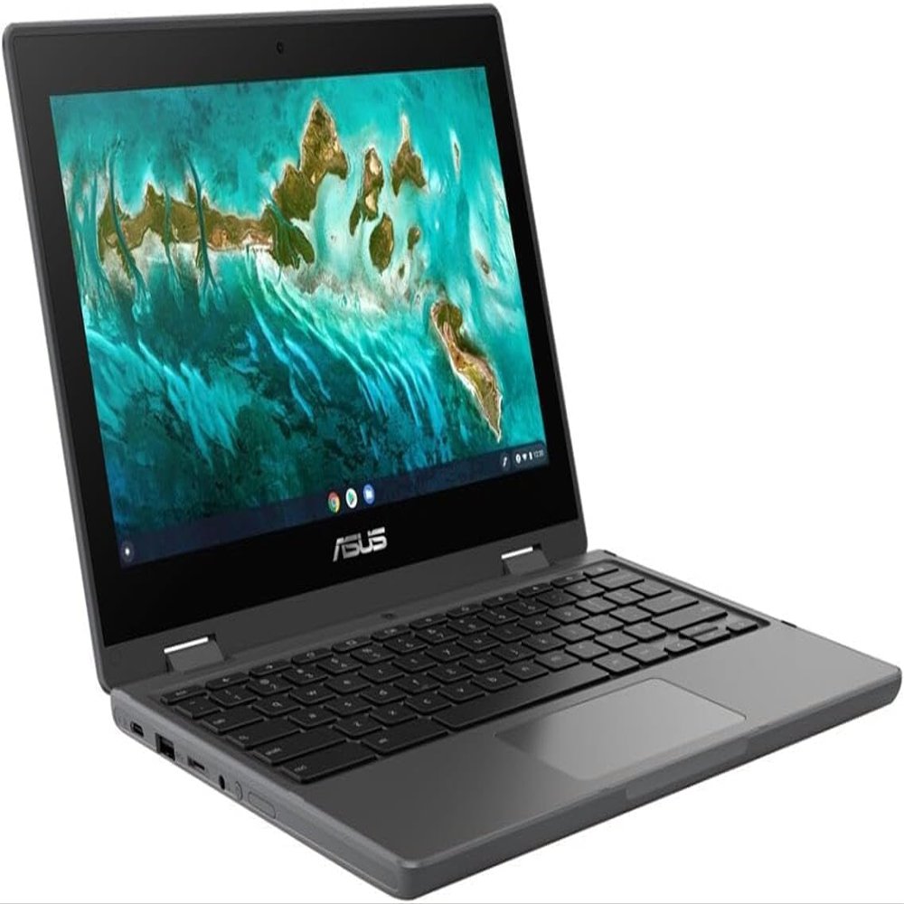 ASUS Chromebook Flip CR1 CR1100FKA-YZ182T 11.6" Touchscreen Rugged Convertible 2 in 1 Chromebook - HD - Intel Celeron N5100-8 GB - 32 GB Flash Memory - Dark Gray - Intel Chip - 1366 x 768 - Chr