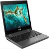 ASUS Chromebook Flip CR1 CR1100FKA-YZ182T 11.6" Touchscreen Rugged Convertible 2 in 1 Chromebook - HD - Intel Celeron N5100-8 GB - 32 GB Flash Memory - Dark Gray - Intel Chip - 1366 x 768 - Chr view 1