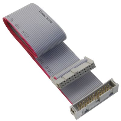 CablesOnline, 24-inches 26-Pin (2x13) 2.54mm-Pitch IDC 26-Wire Flat Ribbon Extension Cable, FR-2624M