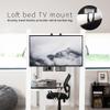 VIVO TV Hanger Bracket for 24 to 55 inch Flat and Curved Screens, Light Weight Steel Design, Height Adjustable Cross Bar, Loft Bed, Thin Door TV Mount, Max VESA 400x400, Black, MOUNT-TV01LB view 2