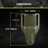 HolsterBuilder Mid Ride Holster Belt Loop Attachment, Compatible with G-Code Holsters, Injection Molded Non-Corrosive Polymer, Universal 3-Hole OWB Fit for 2" Belts, Made in USA (OD-Green) view 2