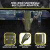HolsterBuilder Mid Ride Holster Belt Loop Attachment, Compatible with G-Code Holsters, Injection Molded Non-Corrosive Polymer, Universal 3-Hole OWB Fit for 2" Belts, Made in USA (OD-Green) view 4