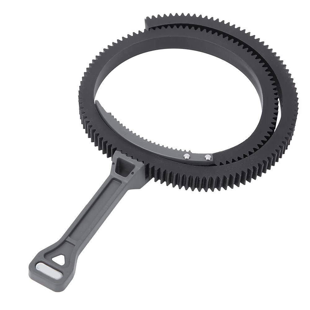 Adjustable Zoom Follow Focus Focusing Handle Lever with Gear Belt Ring for 46mm-110mm Lens for DSLR Camere (Grey)
