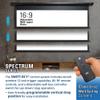 Elite Screens Spectrum RC1 Remote, 125-INCH Diag 16:9, Motorized Projection Screen Movie Home Theater 4K/8K Ultra HD Ready Drop Down, ELECTRIC125H2, Black Case view 4