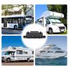 Bus Bar Heavy Duty Module, Low Resistance Power Distribution Busbar Box 4 Studs ABS Zinc Alloy Brass M8 48VDC 250A for Yacht (Black) view 2