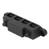 Bus Bar Heavy Duty Module, Low Resistance Power Distribution Busbar Box 4 Studs ABS Zinc Alloy Brass M8 48VDC 250A for Yacht (Black) view 3