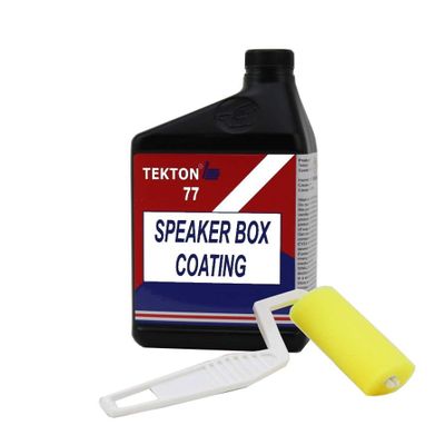 Speaker Cabinet Paint; Speaker Box Coating for Road Cases, Speaker Grills, Paint for Speaker Box Roll-On Water Based Formula (1 Quart +1 Roller) White