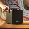 Fuse Andle Vintage Retro Bluetooth Speaker with Vegan Leather Handle | Portable Speaker with Smartphone Connection | USB & AUX Input | Stylish Black Wood Exterior view 2