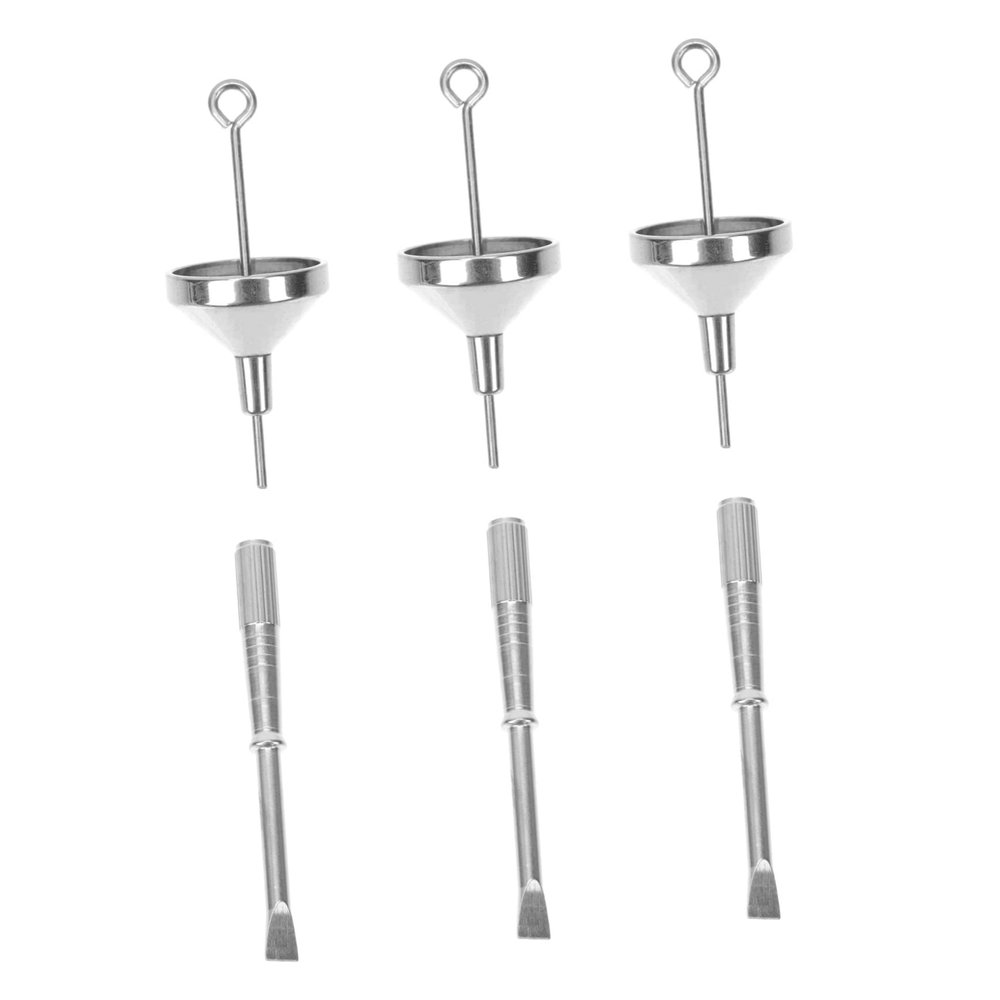 COLLBATH Pet Urn Disassembly Tool Mini Funnel Portable Needle Detachable Tool Stainless Steel Screwdriver Set for Easy Filling