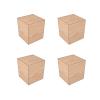4 Pack Solid Wood Furniture Legs, Natural Square Wood Furniture Risers, Wooden Extenders for Tables, Sofas, Armchairs, Cabinets (5x5x5cm,5 cm Taller) view 1