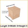 4 Pack Solid Wood Furniture Legs, Natural Square Wood Furniture Risers, Wooden Extenders for Tables, Sofas, Armchairs, Cabinets (5x5x5cm,5 cm Taller) view 2