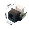 10 RJ11 CAT3 Telephone Socket adapters Model 110 IDC 6P4C Connector modules (IDCRJ11, Black) view 3