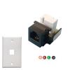 10 RJ11 CAT3 Telephone Socket adapters Model 110 IDC 6P4C Connector modules (IDCRJ11, Black) view 4