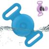 Waterproof Airtag Dog Collar Holder Compatible with Apple AirTag, Silicone Waterproof Air Tag Case for Cat Collar, Anti-Lost AirTag Holder for Pet Cat Dog GPS Tracker (Blue) view 1