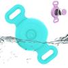Airtag Collar Holder Compatible with Apple AirTag, Silicone Waterproof Air Tag Case for Collar, Anti-Lost AirTag Holder for Pet Cat Dog GPS Tracker (Mint Green) view 1