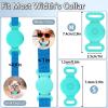 Airtag Collar Holder - Waterproof Silicone Case for Apple AirTag, Anti-Lost Holder for Pet Cat Dog GPS Tracker (Mint Green) view 2