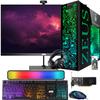 TechMagnet Gaming Desktop PC, Intel i7 6th Gen, Zeus Pro 6, GT 1030 2GB DDR5, 8GB RAM ARGB, 1TB SSD, 22 Inch Monitor, RGB Kit, Windows 11 (Renewed) view 1