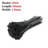HIDIZ Self-Locking Plastic Nylon Cable Ties 100 5x300 Cable Ties Fastening and Locking 3x200 Industrial Cable Ties (Color : 3X60 Width 1.8mm) view 2