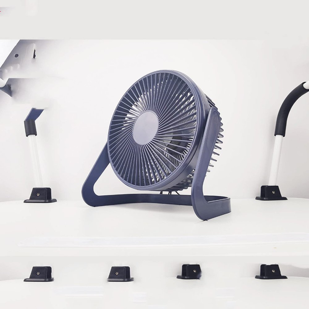 5 inch mini Desktop Plug-in Small Silent Desktop Office Electric Fan USB Small Fan Circulation Fan 5inchnavy