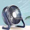 5 inch mini Desktop Plug-in Small Silent Desktop Office Electric Fan USB Small Fan Circulation Fan 5inchnavy view 3