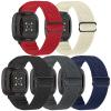 XFYELE Stretchy Bands Compatible with Fitbit Versa 4/Versa 3/Sense 2/Sense Bands, Adjustable Nylon Elastic Sport Replacement Wristbands for Women Men view 1