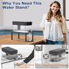 Water Filter Dispenser Stand with Drip Tray - 7.9''W x 14.9''D x 7''H, Metal Stand Designed for Brita Filter, Compatible with Zero Water, PUR, Waterdrop etc. view 2
