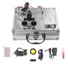 EUSONYSU 3.5X Loupe Binocular Magnifier 5W Spotlight Head Light with Two Type Clips Aluminium Alloy Case (Silver) view 1