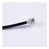 EVURU 25cm Rj12 6p6c Telephone Female Socket to Male Adapter Jumper LAN Network Ethernet Bulkhead Panel Mount Extension Cable view 3