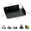 8" Metal Corner Wall Mount Shelf for Baby Monitors, Security Cameras, Sonos Speaker, Also For Wif Routers, Decor, Plants, Router, Photos, Kitchen, Bathroom, Cable Box & More, Universal (Black) view 3