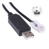 EVURU USB RS232 Serial to RJ12 6P6C Adapter Converter Network Cable Compatible with S-R-N-C ML2430 Solar Charger Mppt Solar Charger Controller view 1