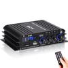 Suacopzar S299 Max 800W Bluetooth Home Audio Amplifier, RMS 40Wx4 4.1CH Bluetooth Power Amplifier with Active Subwoofer, Sound Audio System w/AUX, Headphone Jack, USB, SD, Remote Control - Suacopzar view 1