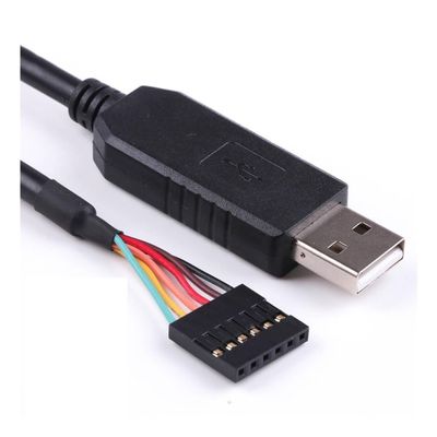 EVURU 6Pin FT232RL FT232 Module Compatible with A-r-d-u-i-n-o USB to T-T-L U-A-R-T Serial Wire Adapter RS232 Download Cable Module (Size : 6FT, Color : 5V VCC-3.3VTTL Level)