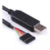 EVURU 6Pin FT232RL FT232 Module Compatible with A-r-d-u-i-n-o USB to T-T-L U-A-R-T Serial Wire Adapter RS232 Download Cable Module (Size : 6FT, Color : 5V VCC-3.3VTTL Level) view 1