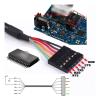 EVURU 6Pin FT232RL FT232 Module Compatible with A-r-d-u-i-n-o USB to T-T-L U-A-R-T Serial Wire Adapter RS232 Download Cable Module (Size : 6FT, Color : 5V VCC-3.3VTTL Level) view 4