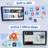 Android 15 Car Stereo for Subaru Forester Impreza WRX STI 2008 2009 2010 2011 2012, 9 inch 1+32G Touchscreen Car Radio with Mirror Link GPS WiFi Bluetooth FM RDS Radio Hands-Free, Backup Camera Mic view 3