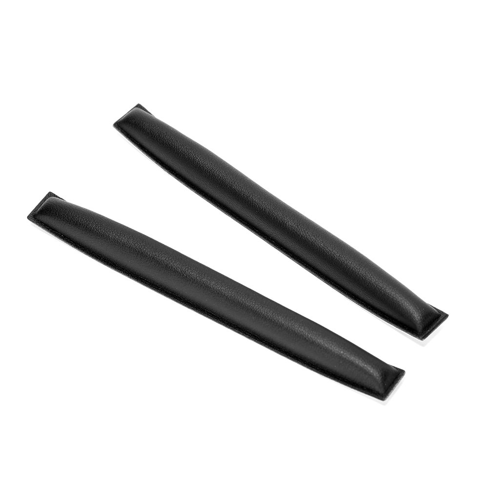 2Pcs Protein Leather Black Headband Cushion Compatible with Sennheiser HD25 Series HD25-1II HD25Plus HMD25 HMEC25 Earphones