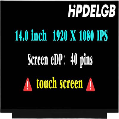 HPDELGB Screen Replacement for B140HAK03.2 N140HCN-EA1 LP140WFB-SPK1 FHD 1920x1080 40PIN LED Display Screen LCD Laptop Digitizer Panel Touch Screen