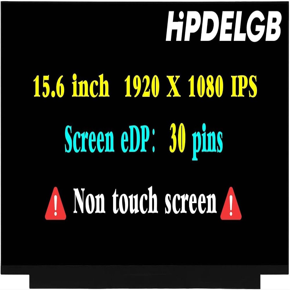 HPDELGB Screen Replacement 15.6" for HP Omen 15-DC0024CL 15-DC0025CA FHD 1920x1080 30PIN LED Display Screen LCD Laptop Digitizer Panel Non-Touch Screen