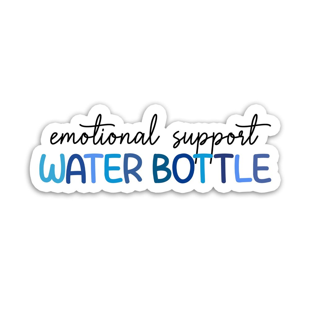 314PI Emotional Support Stickers - Mental Health Awareness Die Cut Stickers for Laptop, Phone Case, Books, Kindle & More (Size 5 inches)