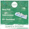 314PI Emotional Support Stickers - Mental Health Awareness Die Cut Stickers for Laptop, Phone Case, Books, Kindle & More (Size 5 inches) view 3
